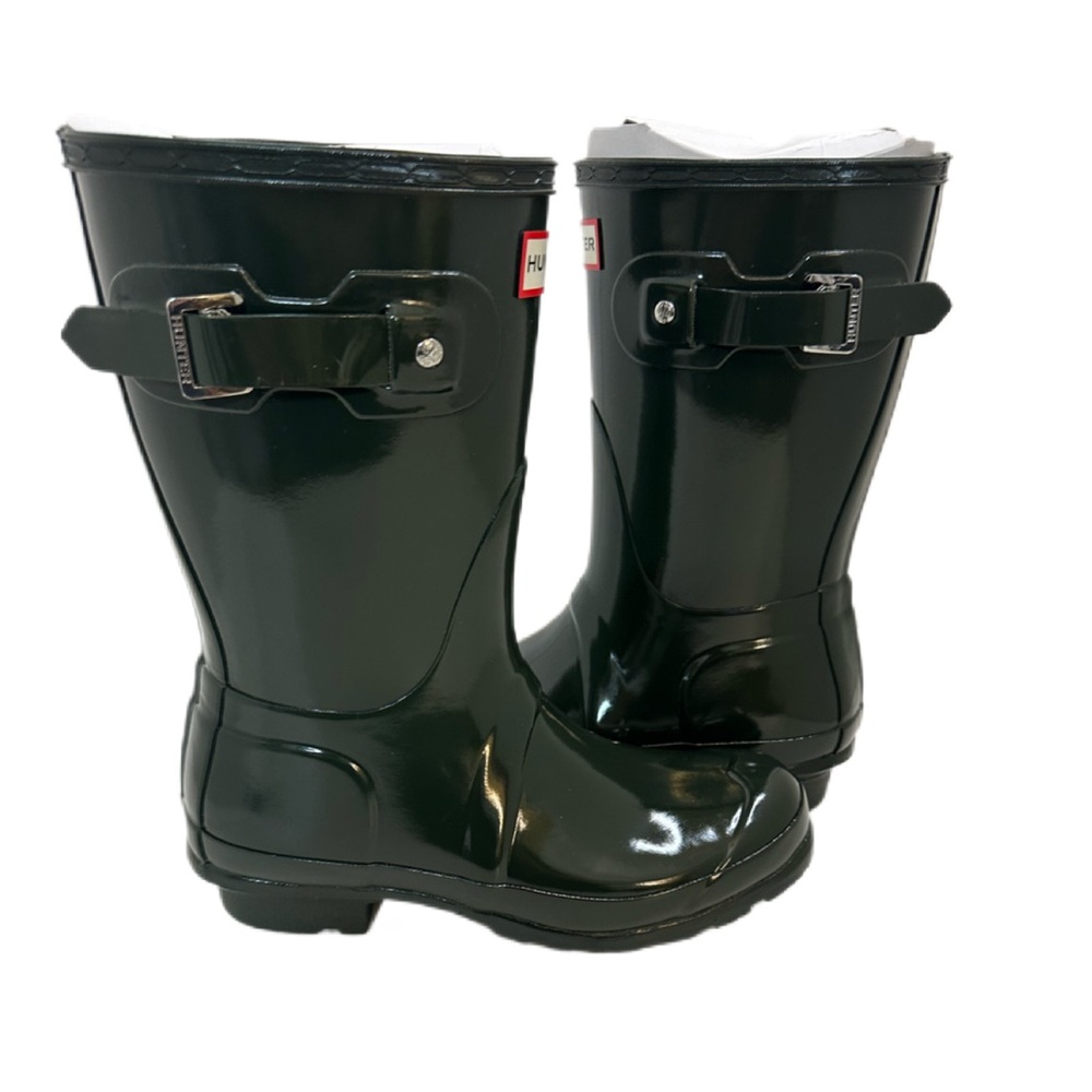 NEW HUNTER Short Rain Boot/GLOSS GREEN/SIZE 6 - Picture 5 of 11